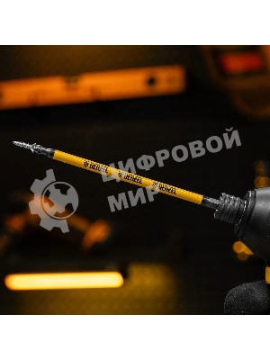 Набор бит Denzel PH2х150, сталь S2, круглый профиль, 5 шт.