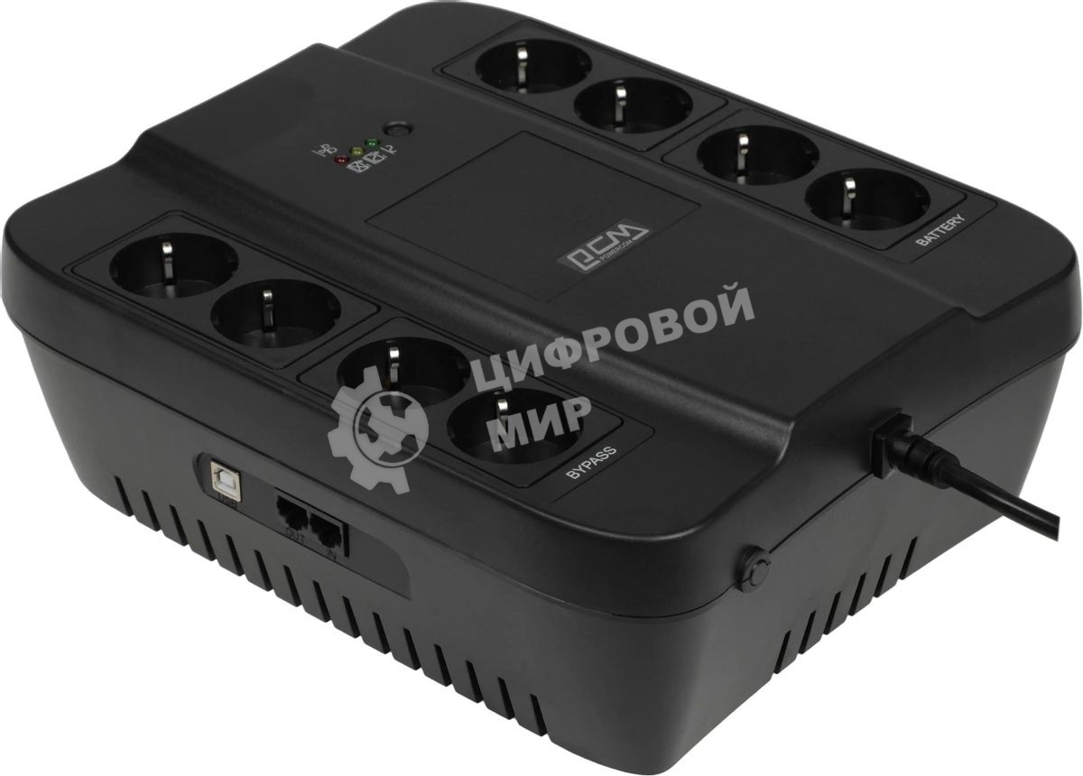 Источник бесперебойного питания Powercom SPD-1000U 550Вт 1000ВА черный