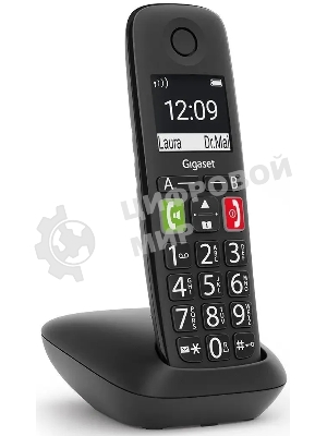 Радиотелефон Dect Gigaset E290 SYS черный АОН