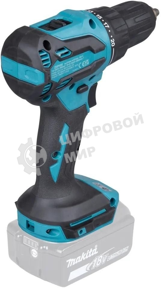Дрель-шуруповерт Makita DHP490Z аккум. патрон:быстрозажимной