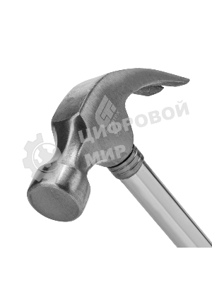 Молоток-гвоздодер Сибртех металлическая трубчатая обрезиненная рукоятка, вес 450 гр., боек 27 мм