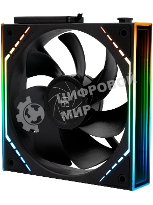 Кулер для корпуса Thermalright TL-M12QR Reverse (124x120x25mm, 4-pin PWM, ARGB, 47.6CFM, 23.2dBA, 1500RPM, черный)