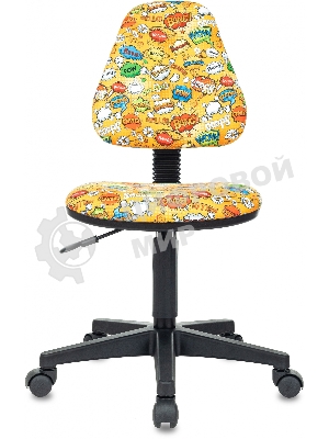 Кресло Бюрократ KD-4 оранжевый, ткань, 120 кг