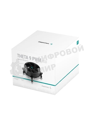 Кулер для процессора DEEPCOOL THETA 9 PWM 1700 черный/синий, 92 мм, алюминий, 3200 об/мин, 40.1 дБ, 4 pin, 65 Вт, 58 мм