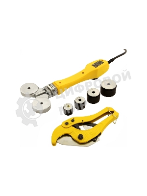 Аппарат для сварки пластиковых труб Denzel DWP-750 750Вт 260-300 град компл. насадок 20-40мм