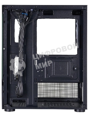 Компьютерный корпус 1STPLAYER MIKU Mi2-A ARGb черный mATX 3x120мм ARGb fans Mi2-A-BK-2FC7R-1FC7