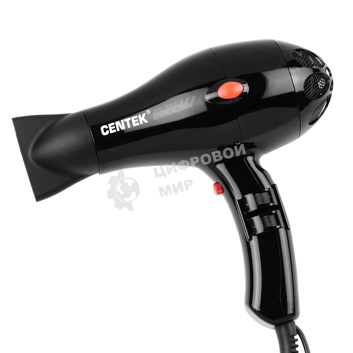 Фен Centek CT-2221 Professional черный, 2200 Вт