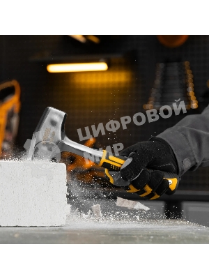 Кувалда Denzel 1,5 кг, цельнометаллическая, двухкомпонентная рукоятка