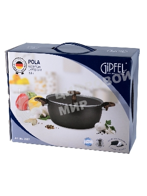 Кастрюля POLA 20х9,5см/2,3 л из прессованного алюминия