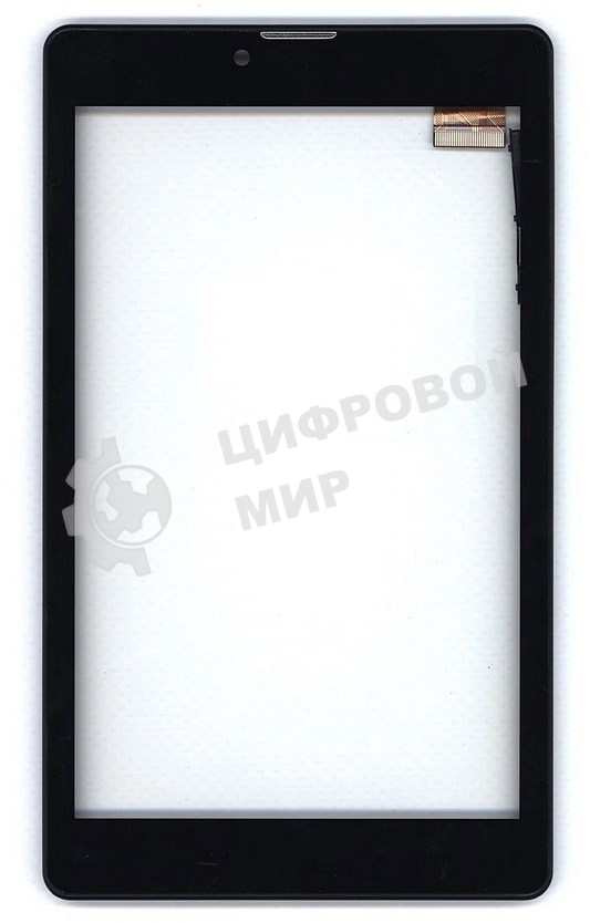 Сенсорное стекло (тачскрин) для Irbis TZ730, черное с рамкой