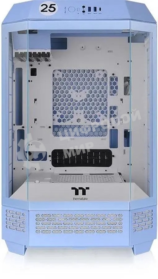 Компьютерный корпус Thermaltake The Tower 300 Hydrangea голубой без БП miniITX 8x120мм 6x140мм 2xUSB 3.0 audio bott PSU