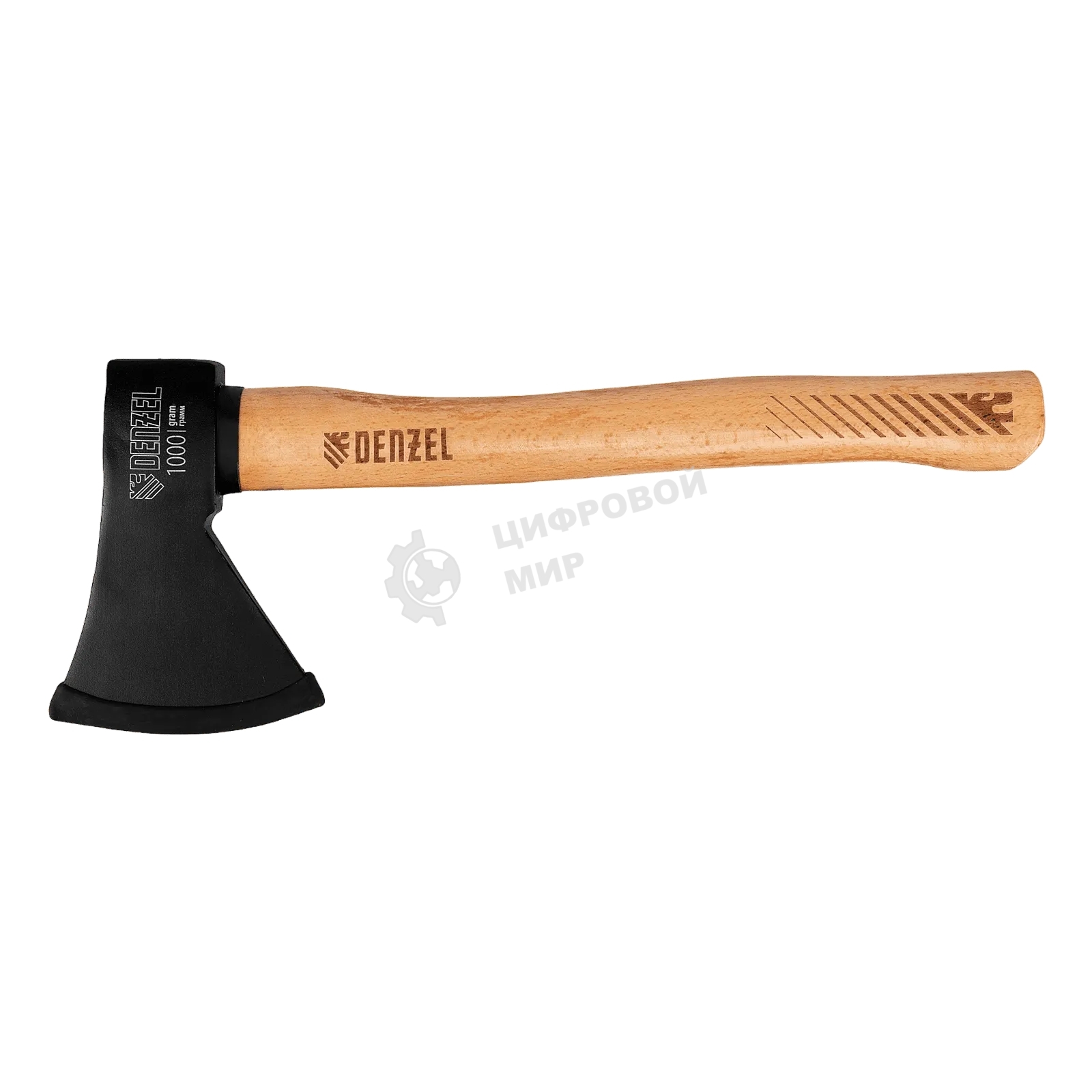 Топор Denzel 1000 г, кованый, буковое топорище
