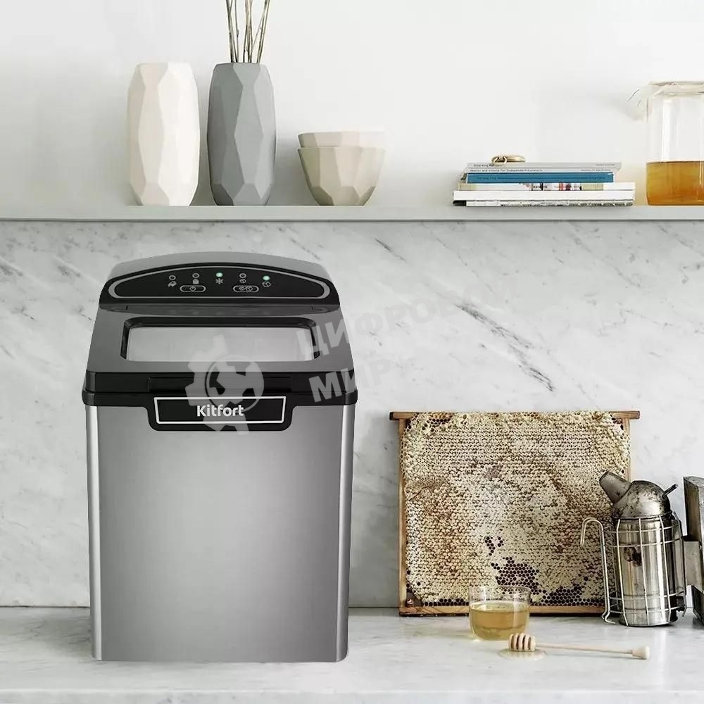 Ледогенератор Kitfort KT-1807 105Вт серебристый/черный