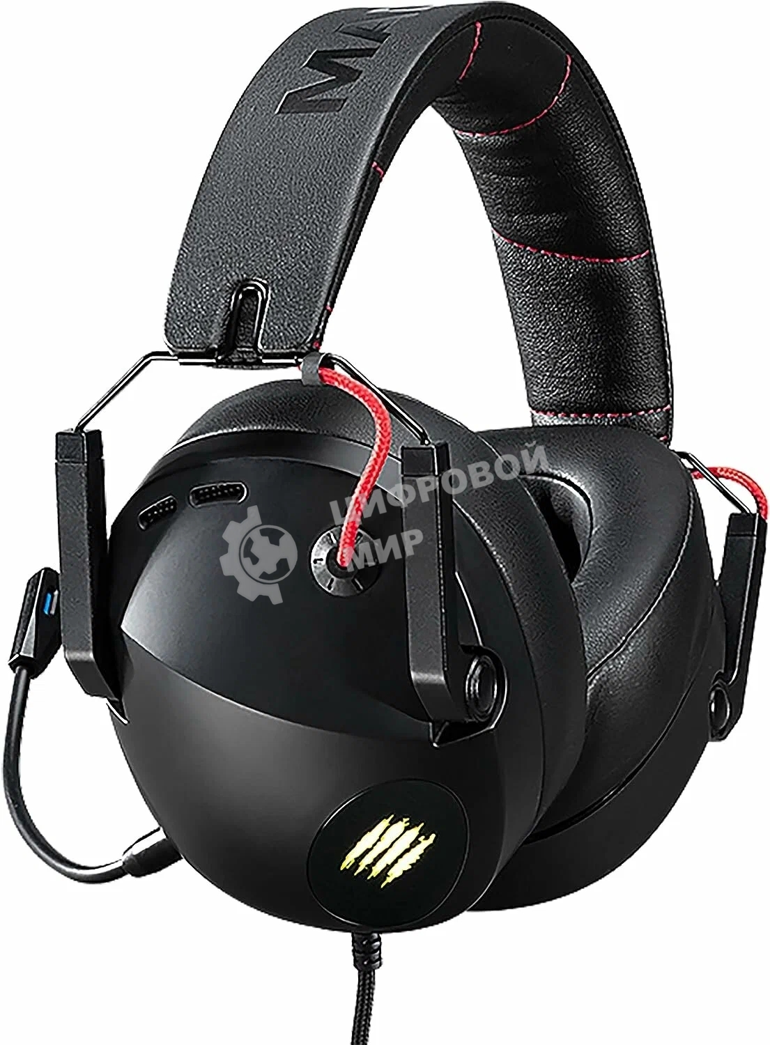 Гарнитура проводная игровая Mad Catz P.I.L.O.T. 5 черные (7.1, USB, RGB подсветка, 50 мм)