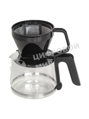 Кофеварка капельная SUPRA CMS-1240 черный, исп. кофе - молотый, 1.25 л, 750 Вт.