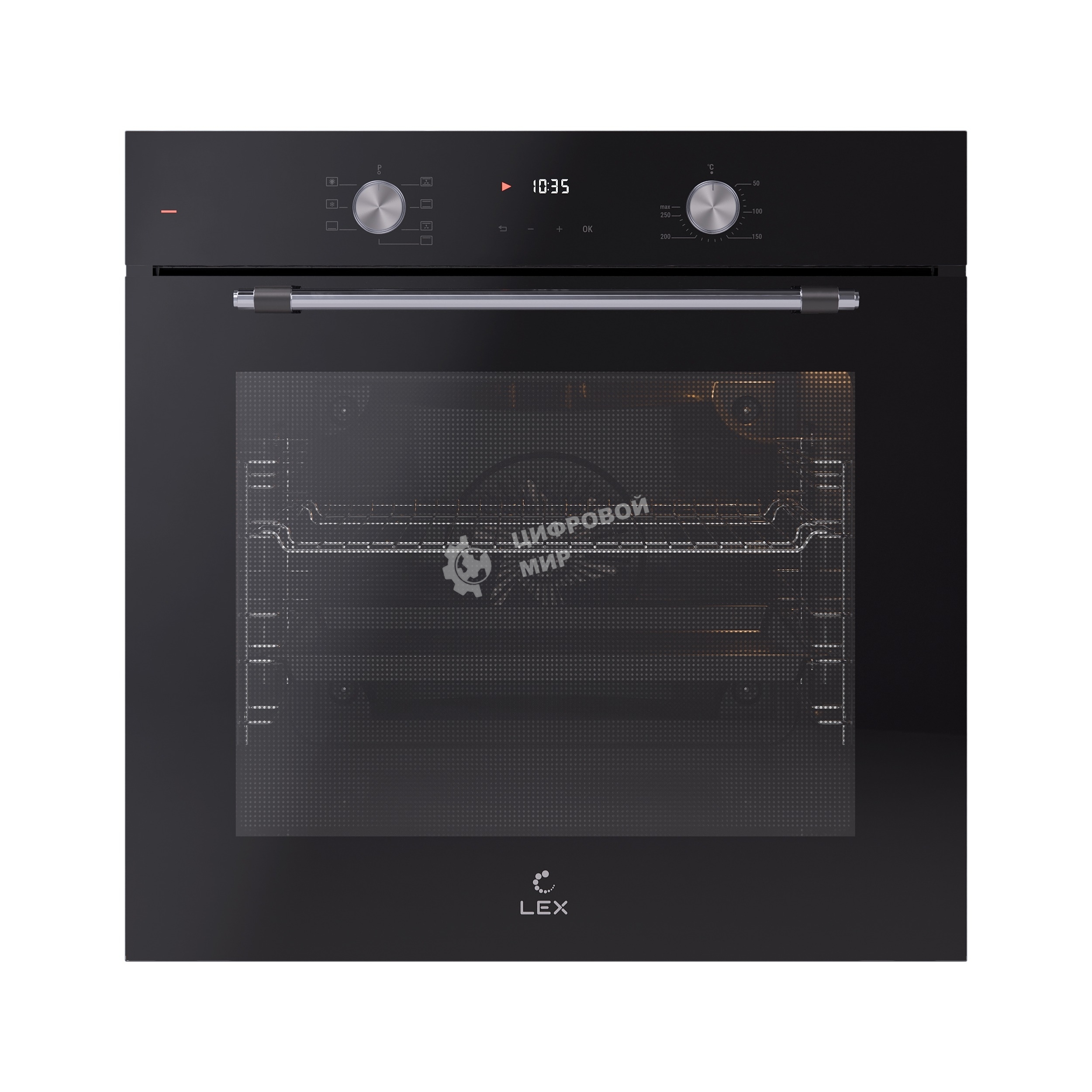 Духовой шкаф электрический LEX EDP 671 BL MAX, встраиваемый, черный