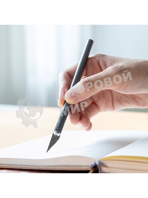 Резак-скальпель Deli 2102 10 сменных лезвия сталь пластиковая коробка