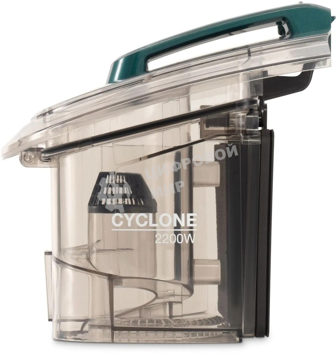 Пылесос Hyundai HYV-C3500 белый/бирюзовый, 380/2220 Вт, уборка сухая, пылесборник контейнер 2.5 л