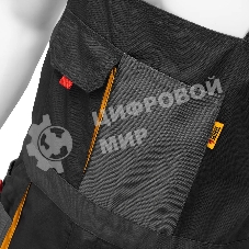 Полукомбинезон профессиональный рабочий Denzel 65% полиэстер 35% хлопок, XL