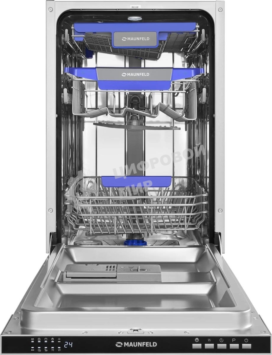 Встраиваемая посудомоечная машина Maunfeld MLP45230, белый, 44.8 см, 10 компл., 47 дБ, класс A++