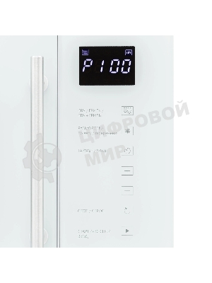 Встраиваемая микроволновая печь Krona RIFLESSO 60 WH V2 белое стекло, 25 л, 900 Вт, переключатели - сенсор