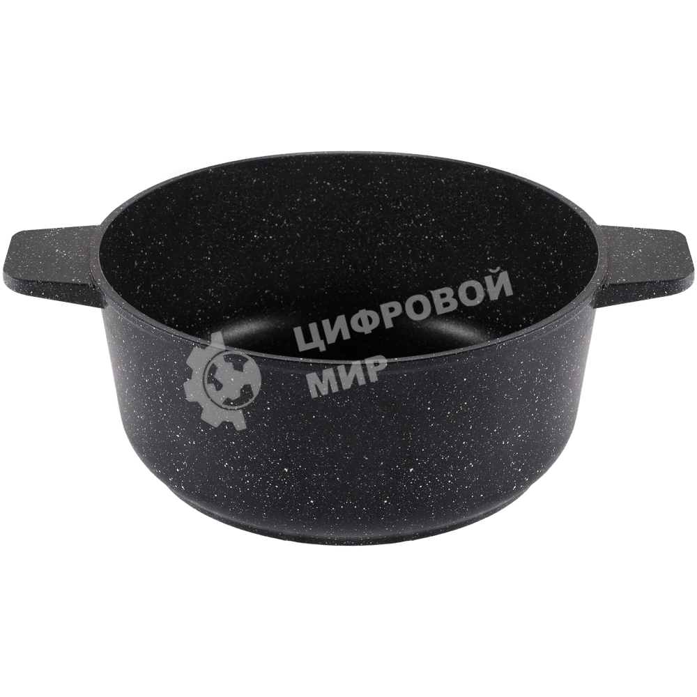 Кастрюля Maunfeld GALAXITE MF24GLX01CR 24 см, 4 л из литого алюминия со стеклянной крышкой