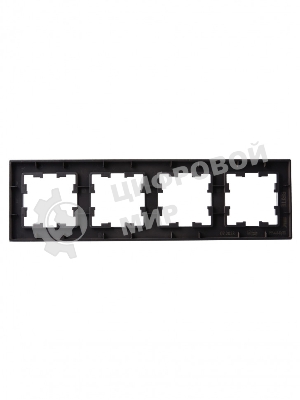 Рамка 4-местная IEK BRITE РУ-4-2-БрТБ (BR-M42-G-K45) стекло темная бронза