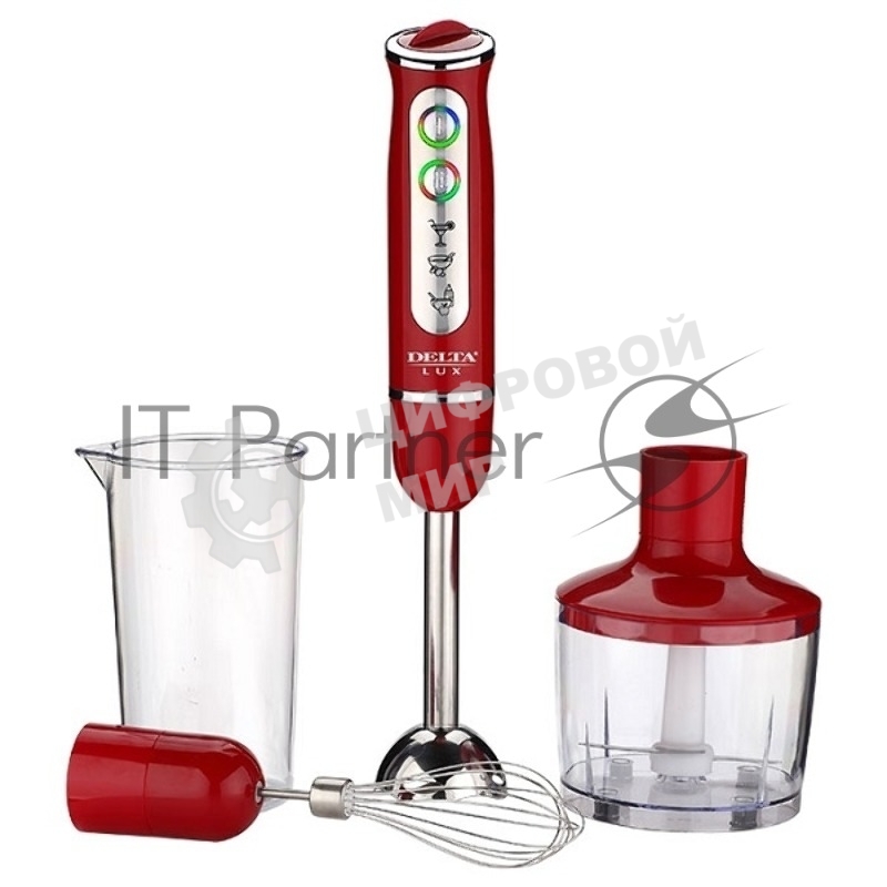 Блендер Delta Lux DL-7039B 800 Вт, красный
