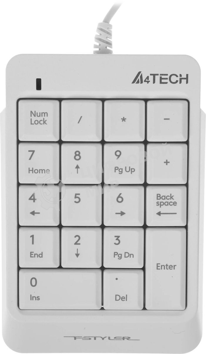 Числовой блок проводной A4Tech Fstyler FK13P, USB, белый