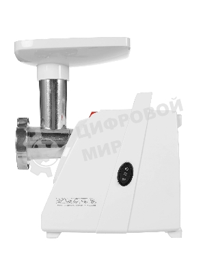 Мясорубка электрическая Аксион М33.04 белый, 1500 Вт, 1.7 кг/мин, реверс, защита от перегрузки, насадки - 5