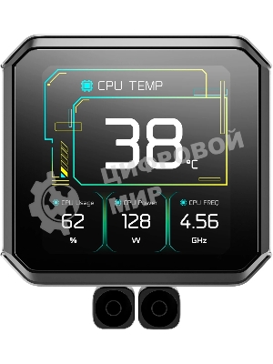 Система водяного охлаждения Deepcool Spartacus 420 ARGB Soc-AM5/AM4/1200/1700/1851 черный 4-pin 32.89dB Al LCD 2647gr Ret (R-SPT420-BKDSMP-G-1)