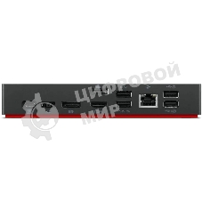 USB-концентратор Lenovo ThinkPad 40AY0090EU, USB Type-C, USB/USB Type-C/RJ-45/HDMI/DisplayPort/mini-jack 3.5мм, USB