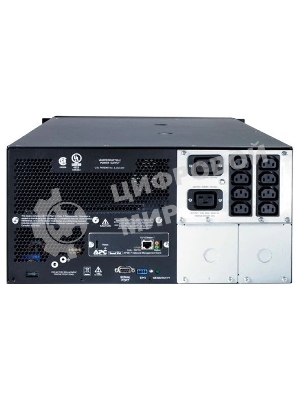Источник бесперебойного питания APC Smart-UPS SUA5000RMI5U / 5000ВА / 4000Вт / 2 х IEC 320 C19 (компьютерная), 8 х IEC 320 C13 (компьютерная)
