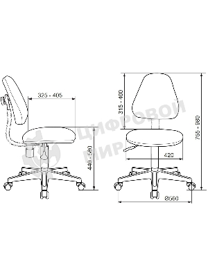 Кресло Бюрократ KD-4 оранжевый, ткань, 120 кг