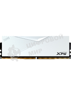 Оперативная память XPG Lancer, DDR5, 64GB (2x32GB), 6000MHz, CL30, DIMM, с радиаторами, белый