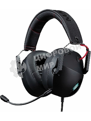 Гарнитура проводная игровая Mad Catz P.I.L.O.T. 5 черные (7.1, USB, RGB подсветка, 50 мм)