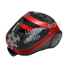 Пылесос Willmark VC-2255CYM красный, 380/1800 Вт, уборка сухая, пылесборник контейнер циклонного типа, 1.5 л