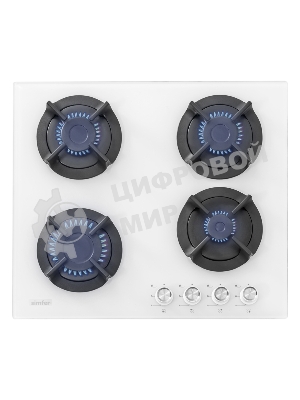 Газовая варочная поверхность Simfer H60N40W416 независимая, белый
