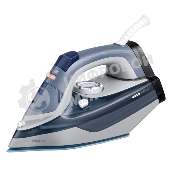 Утюг Centek CT-2323 серый/синий, 2400 Вт
