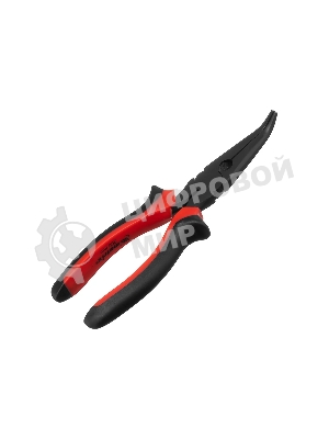 Длинногубцы Matrix black nickel 200 мм, изогнутые, двухкомпонентные рукоятки