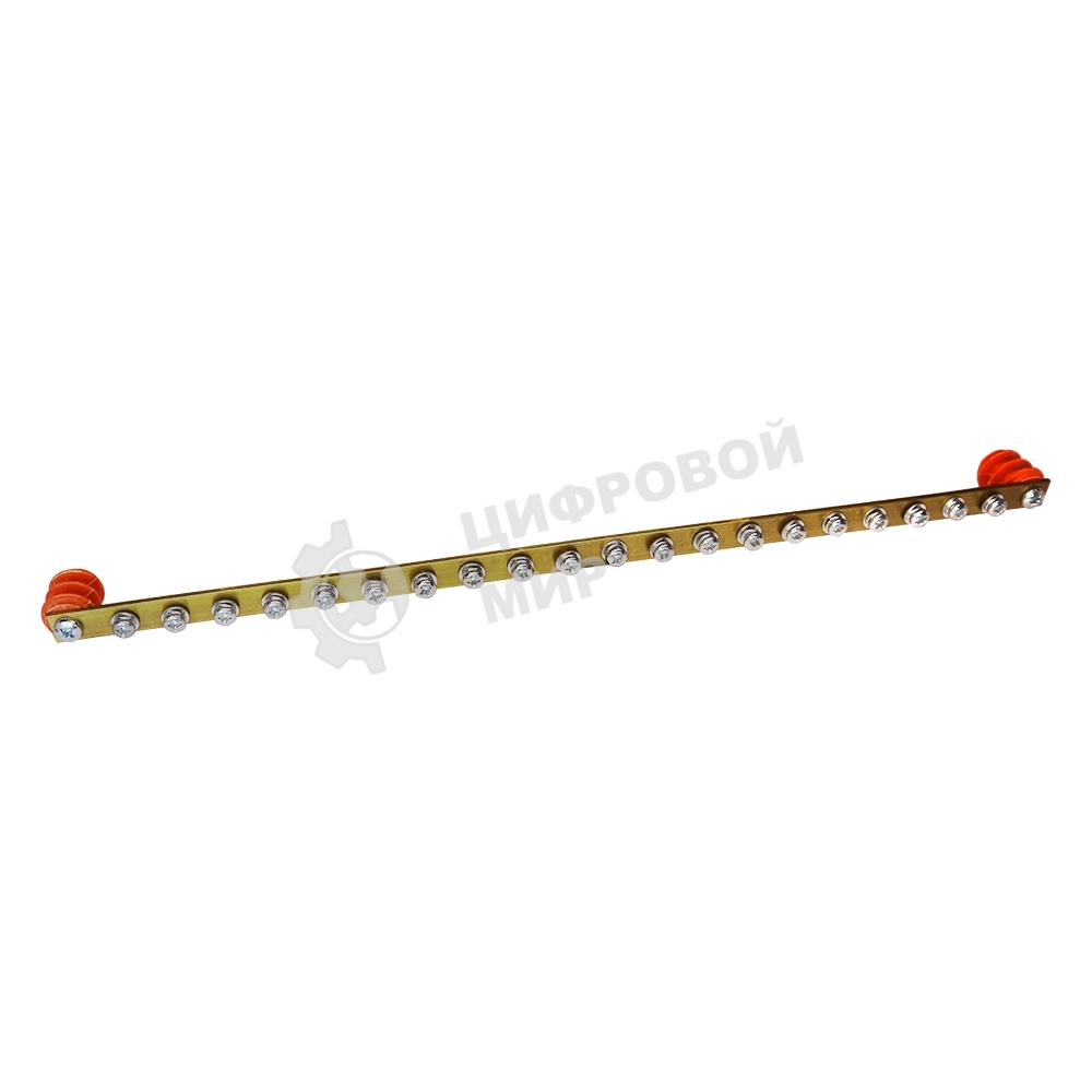 Шина заземления Lanmaster TWT-EBARH-1U-15X3/20 дл.482мм шир.15мм