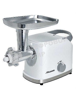 Мясорубка электрическая АКСИНЬЯ КС-2004 белый, 3000 Вт, 3.0 кг/мин, реверс, защита от перегрузки, насадки - 6