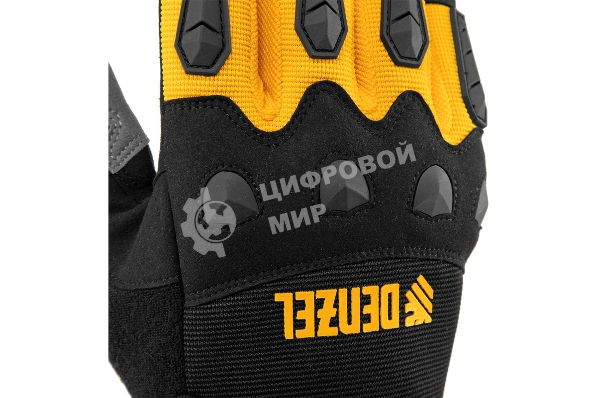 Перчатки универсальные Denzel 68003 усиленные, с защитными накладками, размер 10