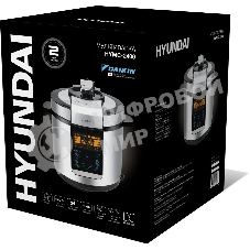 Мультиварка-скороварка Hyundai HYMC-2406 6 л, 1000 Вт, серебристый/черный