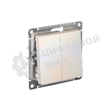Механизм выключателя 2-кл. AtlasDesign (сх.5) 10АХ жемчуг SchE ATN000451