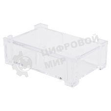 Подставка Deli E7621 для визиток 103х68х34мм, прозрачный