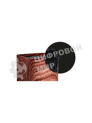 Подставка для ножей универсальная LARA LR05-102 Wood <квадрат> Soft touch