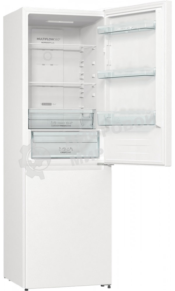 Холодильник Gorenje NRKP61EA2W4 белый двухкамерный 203/99л морозилка снизу, No Frost