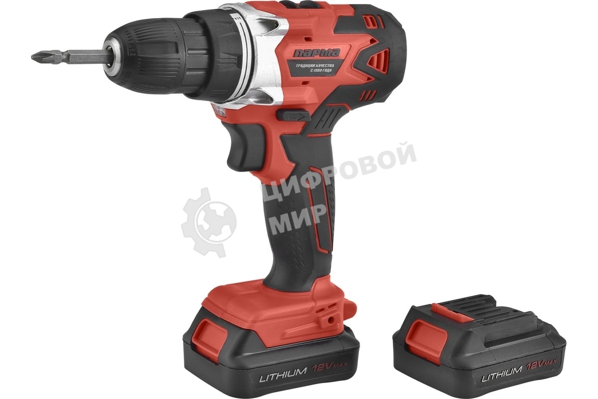 Дрель-шуруповерт Парма акк. ДША-02-1312/2Li 02.021.00006