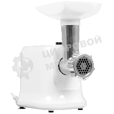 Мясорубка электрическая OLTO HM-080 белый, 1800 Вт, 1.5 кг/мин, реверс, защита от перегрузки, насадки - 4